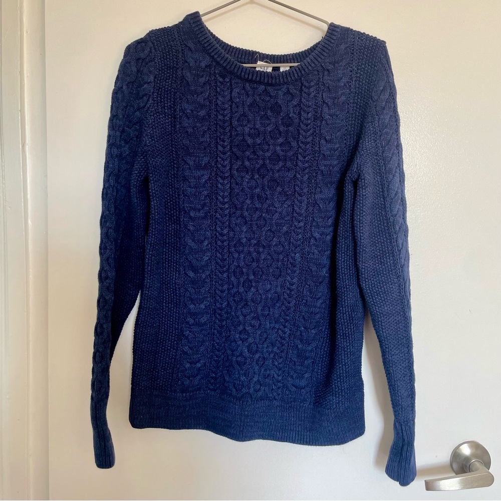 GAP Navy Cable Knit Sweater
